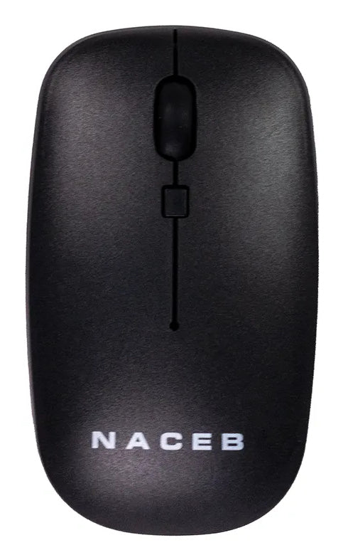 Naceb Mouse Slim Negro Inal 2.4G NA-0136N - Naceb Mouse Slim Negro Inal 2.4G NA-0136N -